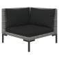 vidaXL 7-tlg. Garten-Lounge-Set mit Auflagen Poly Rattan Dunkelgrau vidaXL 7-tlg. Garten-Lounge-Set mit Auflagen Poly Rattan Dunkelgrau