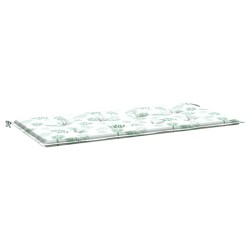 Gartenbank-Auflage Blattmuster 100x50x3 cm Oxford-Gewebe
