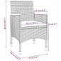 vidaXL 3-tlg. Garten-Essgruppe mit Auflagen Poly Rattan und Glas vidaXL 3-tlg. Garten-Essgruppe mit Auflagen Poly Rattan und Glas