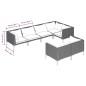 vidaXL 7-tlg. Garten-Lounge-Set mit Kissen Poly Rattan Dunkelgrau vidaXL 7-tlg. Garten-Lounge-Set mit Kissen Poly Rattan Dunkelgrau