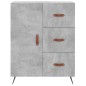 Highboard Betongrau 69,5x34x180 cm Holzwerkstoff Highboard Betongrau 69,5x34x180 cm Holzwerkstoff