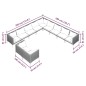 vidaXL 11-tlg. Garten-Lounge-Set mit Auflagen Poly Rattan Dunkelgrau vidaXL 11-tlg. Garten-Lounge-Set mit Auflagen Poly Rattan Dunkelgrau