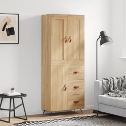 vidaXL Highboard Sonoma-Eiche 69,5x34x180 cm Holzwerkstoff