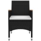 vidaXL 9-tlg. Garten-Essgruppe mit Kissen Poly Rattan und Glas vidaXL 9-tlg. Garten-Essgruppe mit Kissen Poly Rattan und Glas