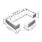 vidaXL 12-tlg. Garten-Lounge-Set mit Kissen Poly Rattan Dunkelgrau vidaXL 12-tlg. Garten-Lounge-Set mit Kissen Poly Rattan Dunkelgrau