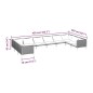 vidaXL 10-tlg. Garten-Lounge-Set mit Auflagen Poly Rattan Dunkelgrau vidaXL 10-tlg. Garten-Lounge-Set mit Auflagen Poly Rattan Dunkelgrau