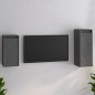 vidaXL TV-Schränke 2 Stk. Grau Massivholz Kiefer vidaXL TV-Schränke 2 Stk. Grau Massivholz Kiefer