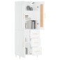 Highboard Weiß 69,5x34x180 cm Holzwerkstoff Highboard Weiß 69,5x34x180 cm Holzwerkstoff