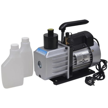 vidaXL Vakuumpumpe mit 2-Wege-Verteiler-Manometer Set für Klimaanlagen