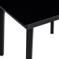 vidaXL Garten-Esstisch Schwarz 200x100x74 cm Stahl und Glas vidaXL Garten-Esstisch Schwarz 200x100x74 cm Stahl und Glas