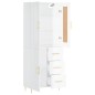 Highboard Hochglanz-Weiß 69,5x34x180 cm Holzwerkstoff Highboard Hochglanz-Weiß 69,5x34x180 cm Holzwerkstoff