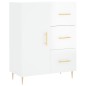 Highboard Hochglanz-Weiß 69,5x34x180 cm Holzwerkstoff Highboard Hochglanz-Weiß 69,5x34x180 cm Holzwerkstoff