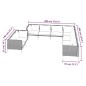 vidaXL 9-tlg. Garten-Lounge-Set mit Auflagen Poly Rattan Dunkelgrau vidaXL 9-tlg. Garten-Lounge-Set mit Auflagen Poly Rattan Dunkelgrau