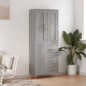 Highboard Grau Sonoma 69,5x34x180 cm Holzwerkstoff Highboard Grau Sonoma 69,5x34x180 cm Holzwerkstoff