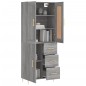 Highboard Grau Sonoma 69,5x34x180 cm Holzwerkstoff Highboard Grau Sonoma 69,5x34x180 cm Holzwerkstoff