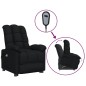 vidaXL Massagesessel mit Aufstehhilfe Schwarz Stoff vidaXL Massagesessel mit Aufstehhilfe Schwarz Stoff