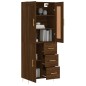 Highboard Braun Eichen-Optik 69,5x34x180 cm Holzwerkstoff Highboard Braun Eichen-Optik 69,5x34x180 cm Holzwerkstoff