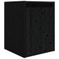 vidaXL TV-Schränke 6 Stk. Schwarz Massivholz Kiefer vidaXL TV-Schränke 6 Stk. Schwarz Massivholz Kiefer
