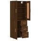 Highboard Braun Eichen-Optik 69,5x34x180 cm Holzwerkstoff Highboard Braun Eichen-Optik 69,5x34x180 cm Holzwerkstoff