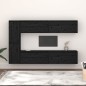 vidaXL TV-Schränke 6 Stk. Schwarz Massivholz Kiefer vidaXL TV-Schränke 6 Stk. Schwarz Massivholz Kiefer