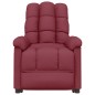 vidaXL Massagesessel mit Aufstehhilfe Weinrot Stoff vidaXL Massagesessel mit Aufstehhilfe Weinrot Stoff