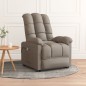 vidaXL Massagesessel mit Aufstehhilfe Taupe Stoff vidaXL Massagesessel mit Aufstehhilfe Taupe Stoff