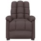 vidaXL Massagesessel mit Aufstehhilfe Dunkelbraun Stoff vidaXL Massagesessel mit Aufstehhilfe Dunkelbraun Stoff