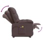 vidaXL Massagesessel mit Aufstehhilfe Dunkelbraun Stoff vidaXL Massagesessel mit Aufstehhilfe Dunkelbraun Stoff