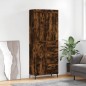 Highboard Räuchereiche 69,5x34x180 cm Holzwerkstoff Highboard Räuchereiche 69,5x34x180 cm Holzwerkstoff