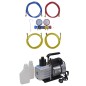 vidaXL Vakuumpumpe mit 4-Wege-Verteiler-Manometer Set für Klimaanlagen vidaXL Vakuumpumpe mit 4-Wege-Verteiler-Manometer Set für Klimaanlagen