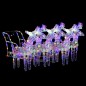 vidaXL Rentiere Schlitten Weihnachtsdekoration 320 LEDs Acryl vidaXL Rentiere Schlitten Weihnachtsdekoration 320 LEDs Acryl