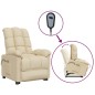 vidaXL Massagesessel mit Aufstehhilfe Creme Stoff vidaXL Massagesessel mit Aufstehhilfe Creme Stoff