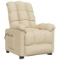 vidaXL Massagesessel mit Aufstehhilfe Creme Stoff vidaXL Massagesessel mit Aufstehhilfe Creme Stoff