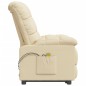 vidaXL Massagesessel mit Aufstehhilfe Creme Stoff vidaXL Massagesessel mit Aufstehhilfe Creme Stoff