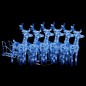 vidaXL Rentiere Schlitten Weihnachtsdekoration 320 LEDs Acryl vidaXL Rentiere Schlitten Weihnachtsdekoration 320 LEDs Acryl