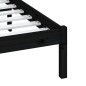 vidaXL Massivholzbett Schwarz Kiefer 140x190 cm vidaXL Massivholzbett Schwarz Kiefer 140x190 cm