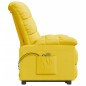 vidaXL Massagesessel mit Aufstehhilfe Gelb Stoff vidaXL Massagesessel mit Aufstehhilfe Gelb Stoff