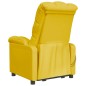 vidaXL Massagesessel mit Aufstehhilfe Gelb Stoff vidaXL Massagesessel mit Aufstehhilfe Gelb Stoff