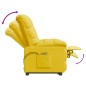 vidaXL Massagesessel mit Aufstehhilfe Gelb Stoff vidaXL Massagesessel mit Aufstehhilfe Gelb Stoff