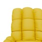 vidaXL Massagesessel mit Aufstehhilfe Gelb Stoff vidaXL Massagesessel mit Aufstehhilfe Gelb Stoff