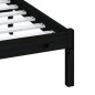 vidaXL Massivholzbett Schwarz 150x200 cm vidaXL Massivholzbett Schwarz 150x200 cm