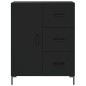 Highboard Schwarz 69,5x34x180 cm Holzwerkstoff Highboard Schwarz 69,5x34x180 cm Holzwerkstoff