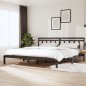 vidaXL Massivholzbett Grau Kiefer 200x200 cm vidaXL Massivholzbett Grau Kiefer 200x200 cm