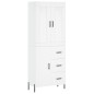 vidaXL Highboard Weiß 69,5x34x180 cm Holzwerkstoff vidaXL Highboard Weiß 69,5x34x180 cm Holzwerkstoff