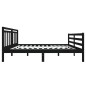 vidaXL Massivholzbett Schwarz 120x190 cm vidaXL Massivholzbett Schwarz 120x190 cm