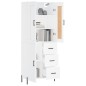 vidaXL Highboard Weiß 69,5x34x180 cm Holzwerkstoff vidaXL Highboard Weiß 69,5x34x180 cm Holzwerkstoff