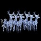vidaXL Rentiere Schlitten Weihnachtsdekoration 320 LEDs Acryl vidaXL Rentiere Schlitten Weihnachtsdekoration 320 LEDs Acryl