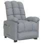vidaXL Massagesessel mit Aufstehhilfe Hellgrau Stoff vidaXL Massagesessel mit Aufstehhilfe Hellgrau Stoff