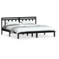 vidaXL Massivholzbett Schwarz 180x200 cm vidaXL Massivholzbett Schwarz 180x200 cm
