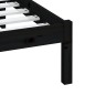 vidaXL Massivholzbett Schwarz 180x200 cm vidaXL Massivholzbett Schwarz 180x200 cm
